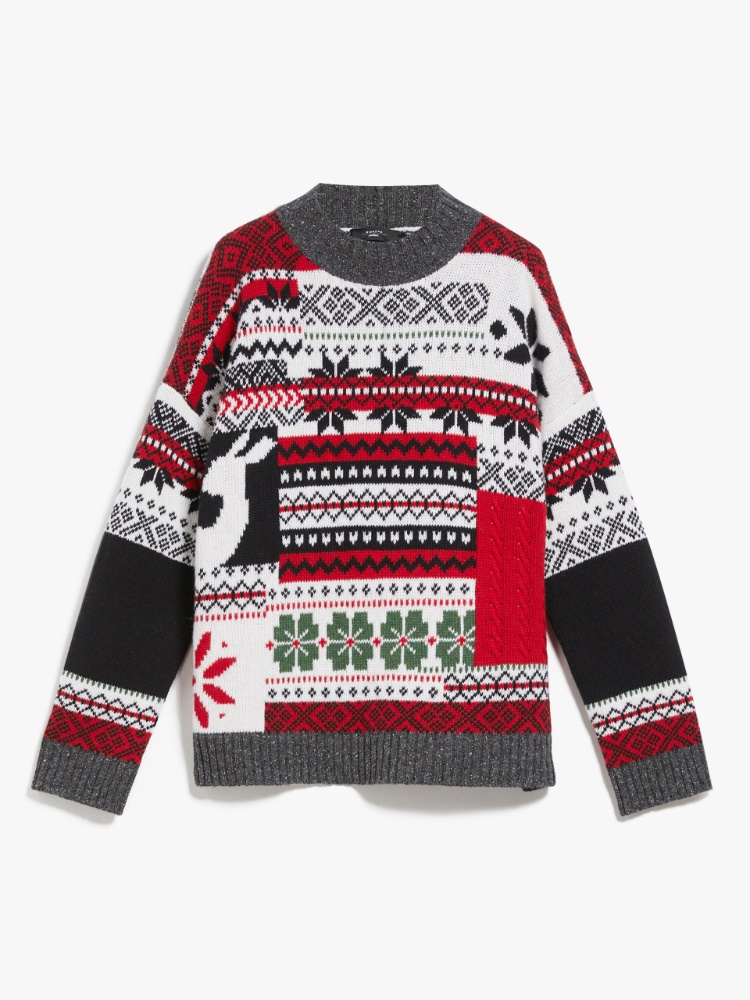 Wool yarn sweater, red | Weekend Max Mara
