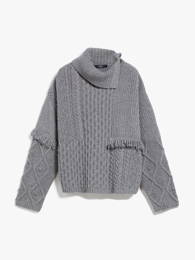Carded wool sweater - MEDIUM GREY - Weekend Max Mara