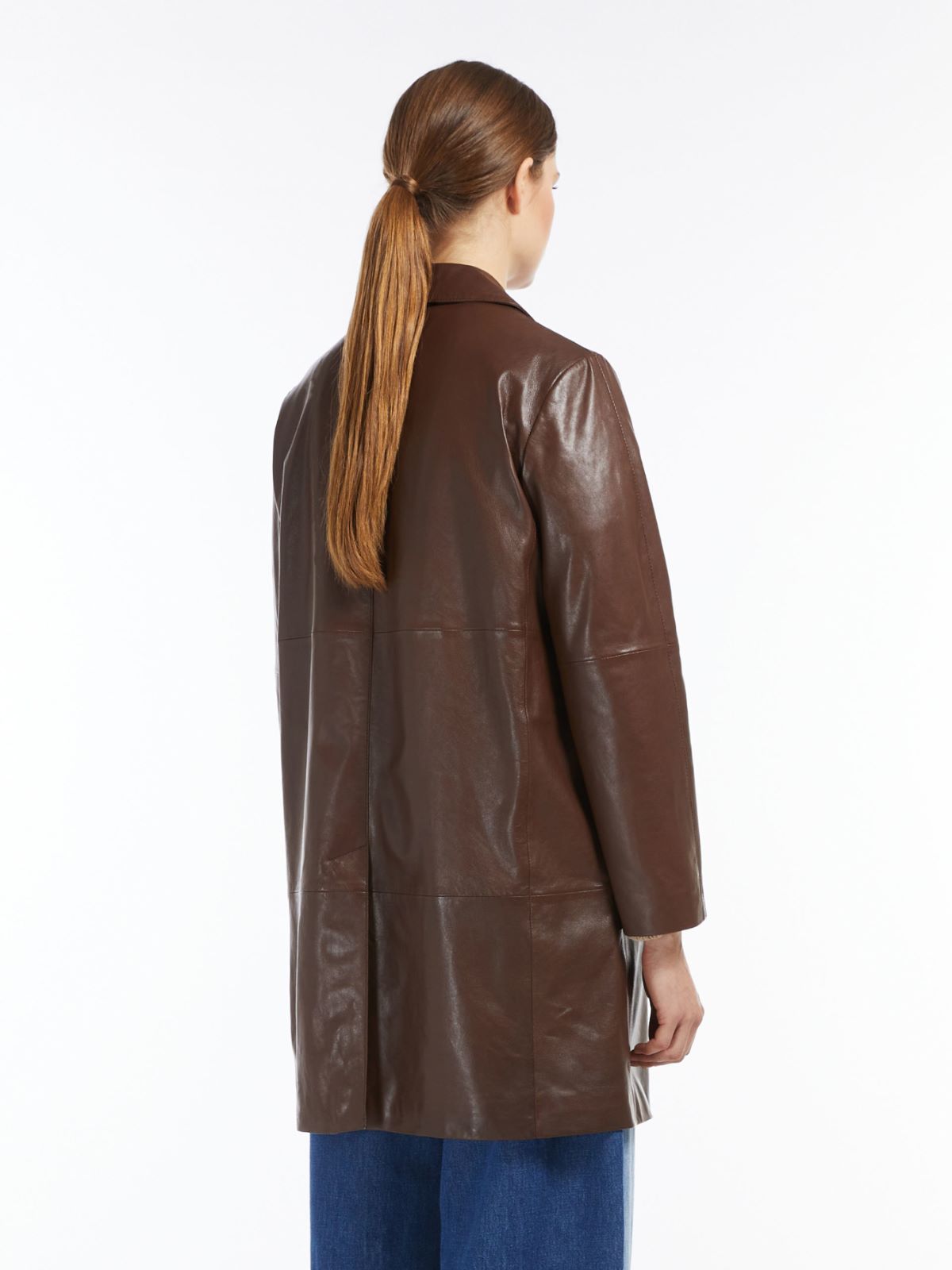 Nappa leather duster coat Weekend Maxmara