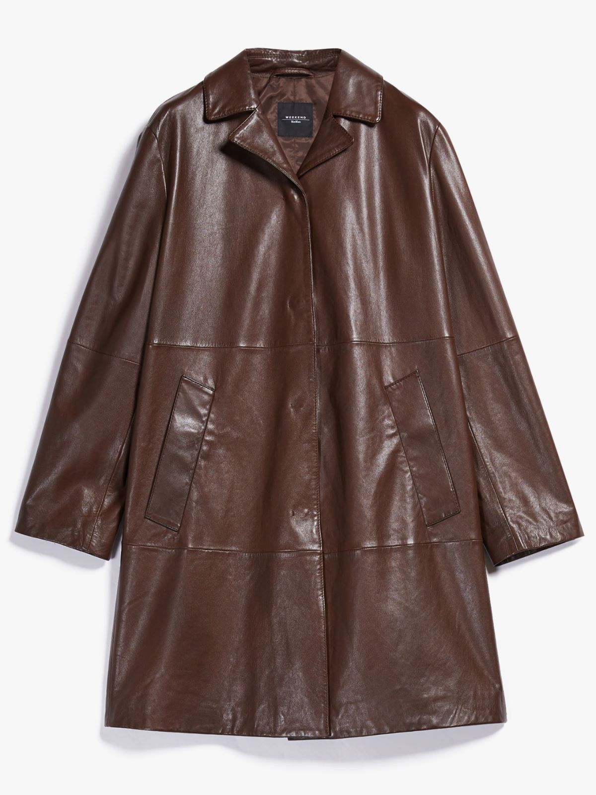 Nappa leather duster coat, tobacco | Weekend Max Mara