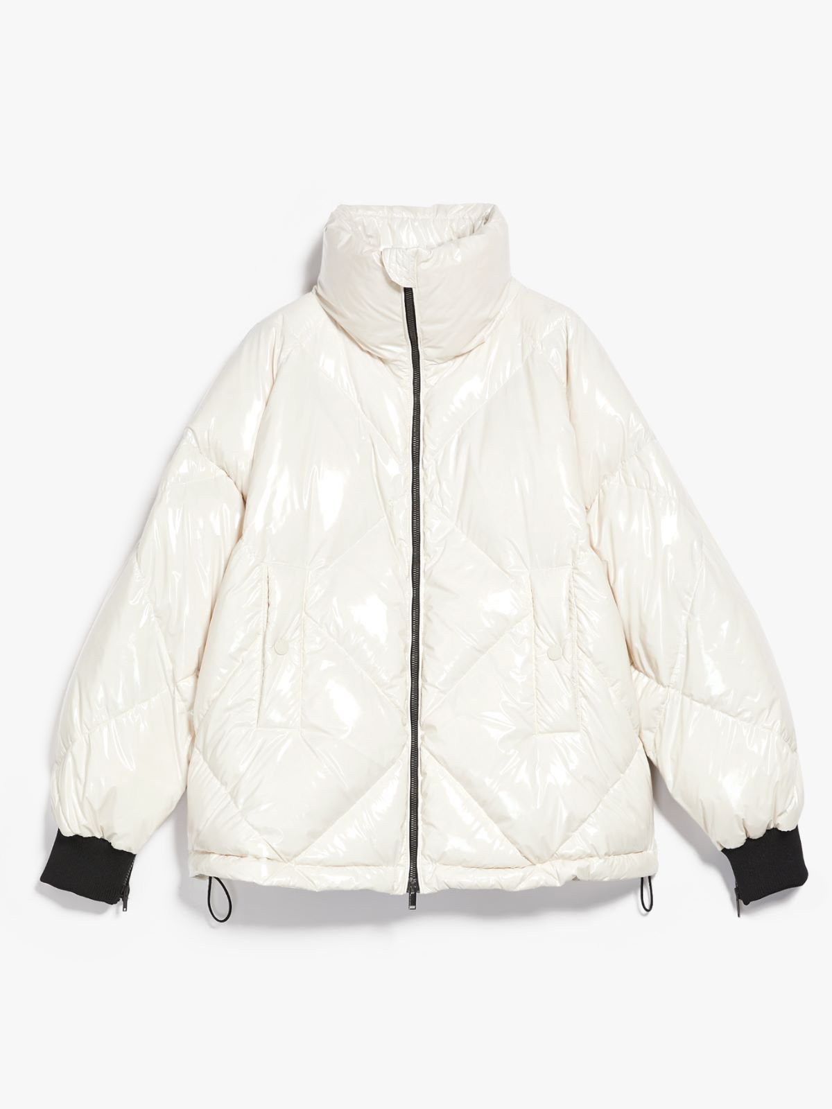 Water-repellent fabric down jacket - MILK - Weekend Max Mara - 7