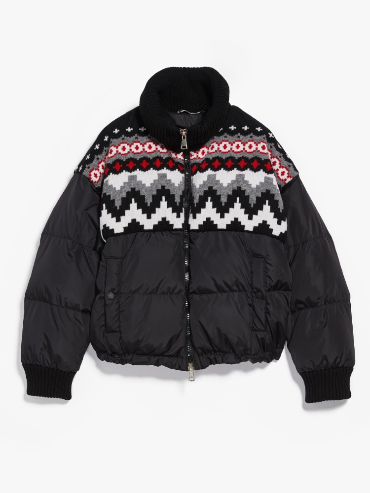 Water-repellent fabric down jacket, black | Weekend Max Mara