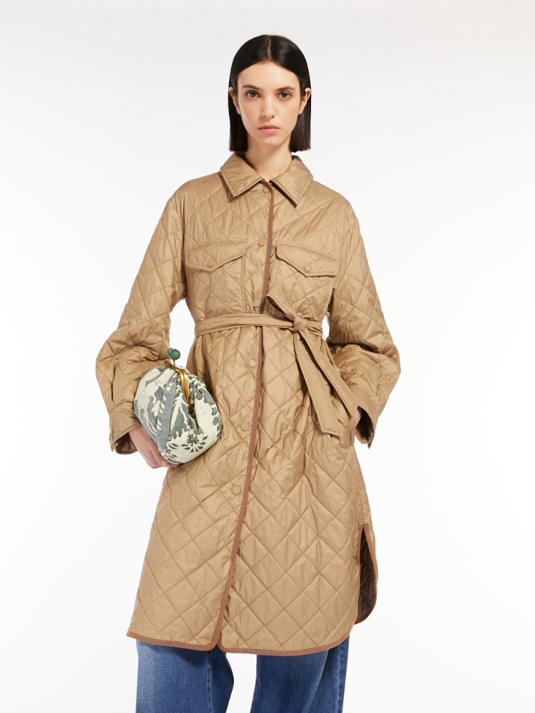 Water-repellent technical fabric down jacket - CAMEL - Weekend Max Mara