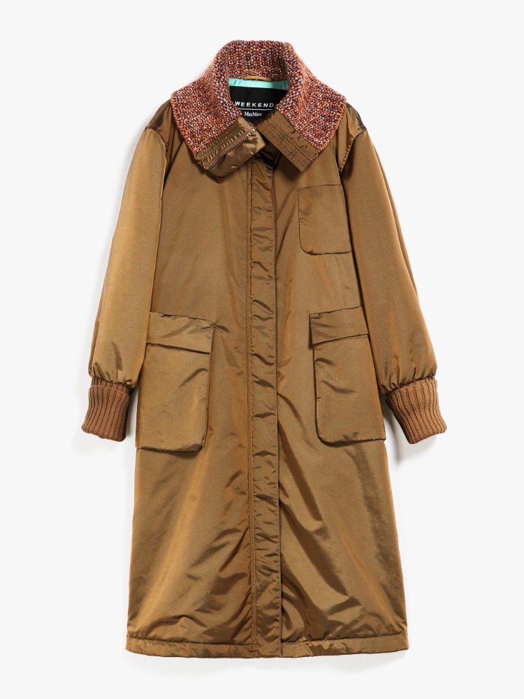 Padded nylon parka, tobacco | Weekend Max Mara