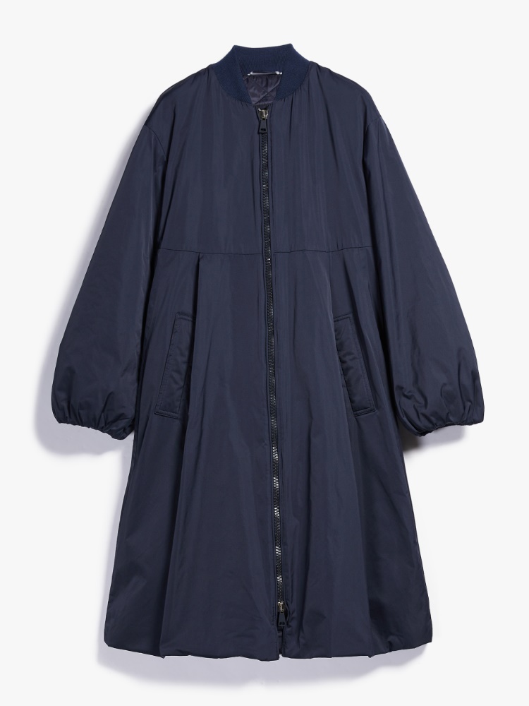 Water-repellent gabardine coat, navy | Weekend Max Mara