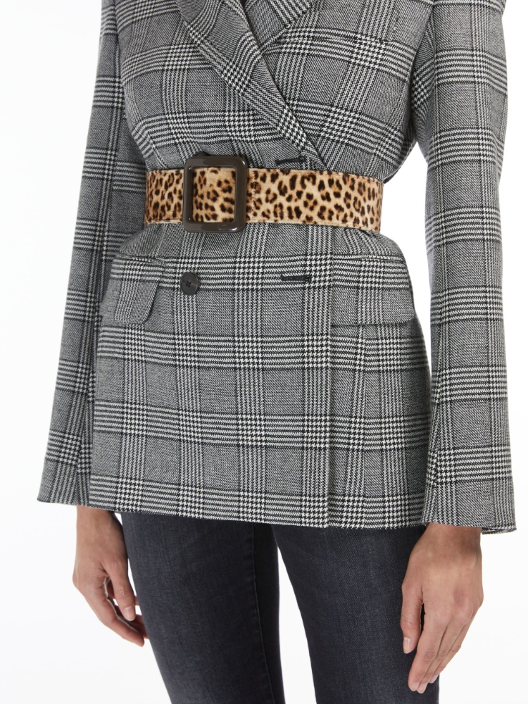 Cotton velvet belt, beige | Weekend Max Mara