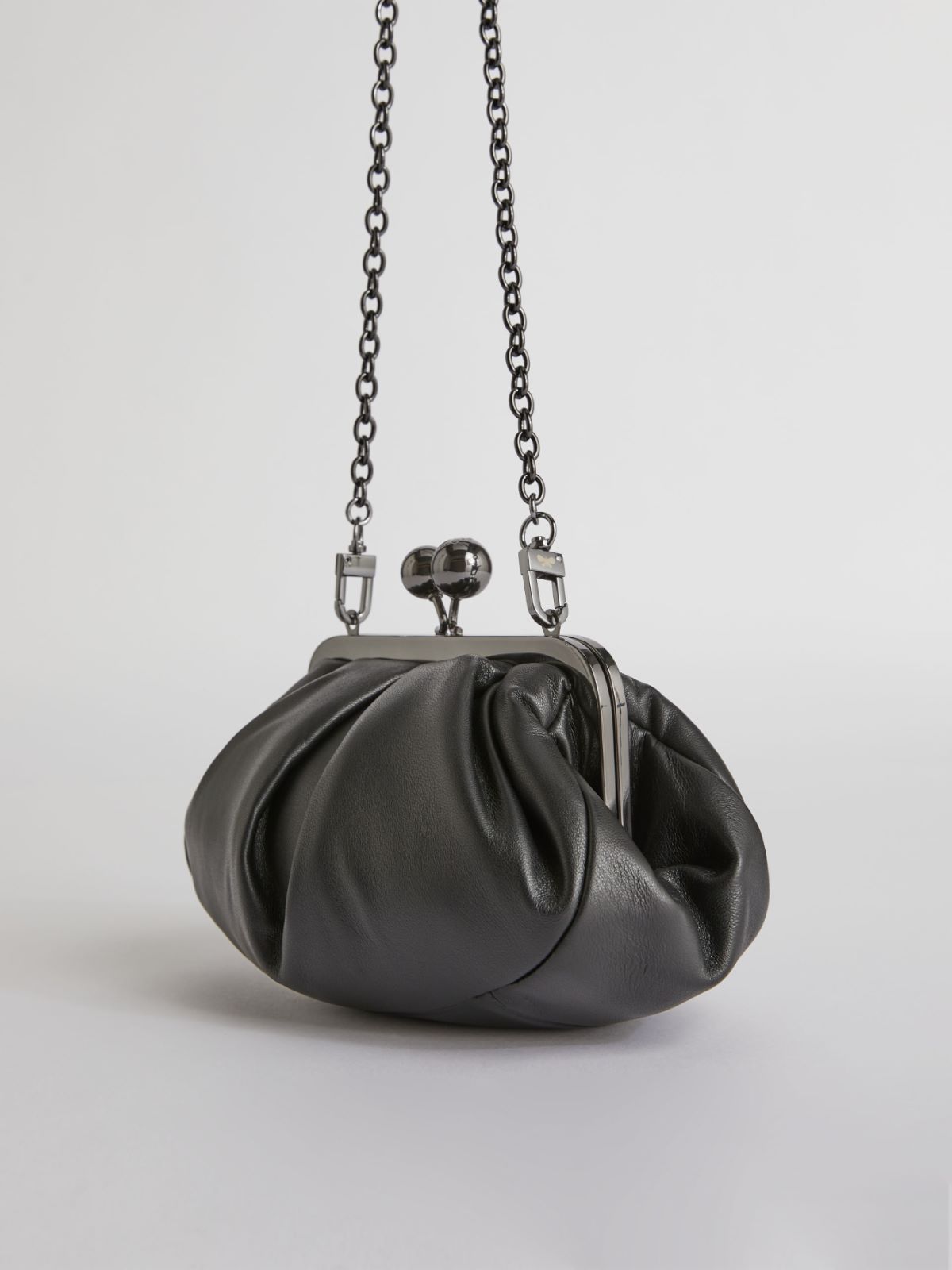 Small leather Pasticcino Bag - BLACK - Weekend Max Mara - 4
