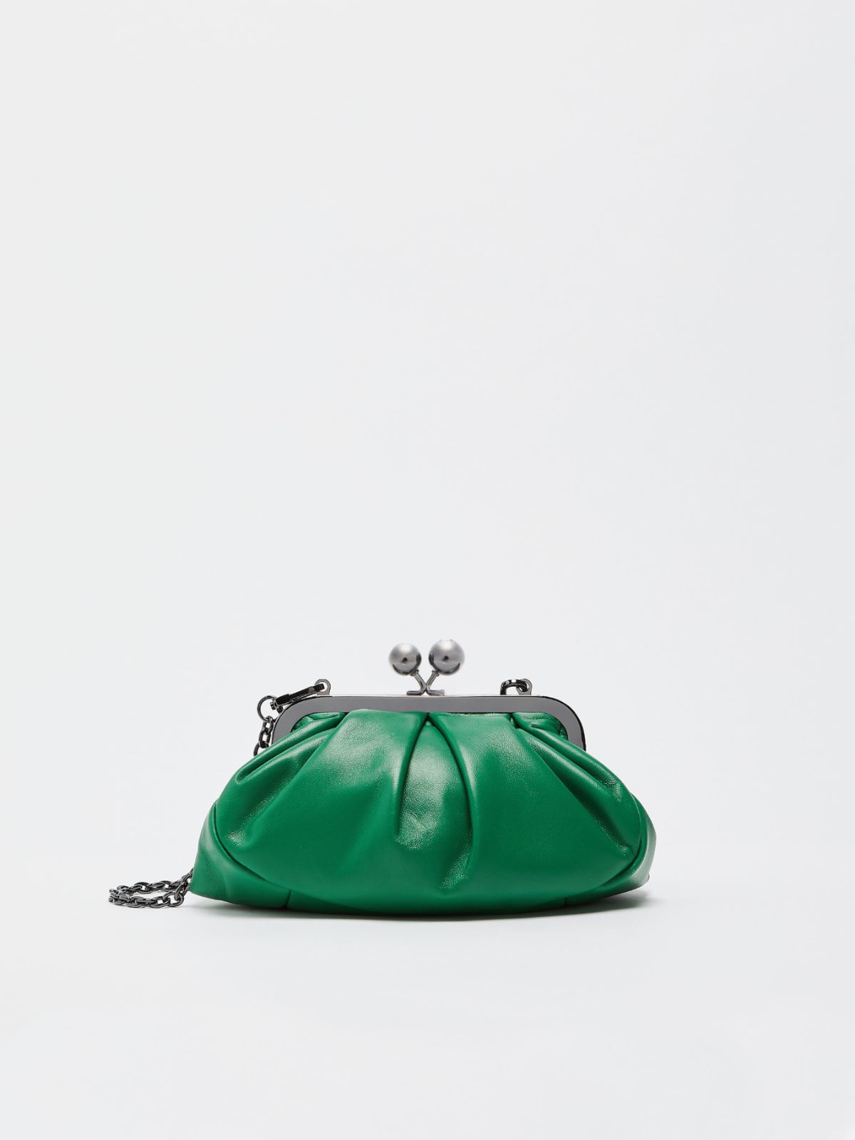 Small leather Pasticcino Bag, green | Weekend Max Mara