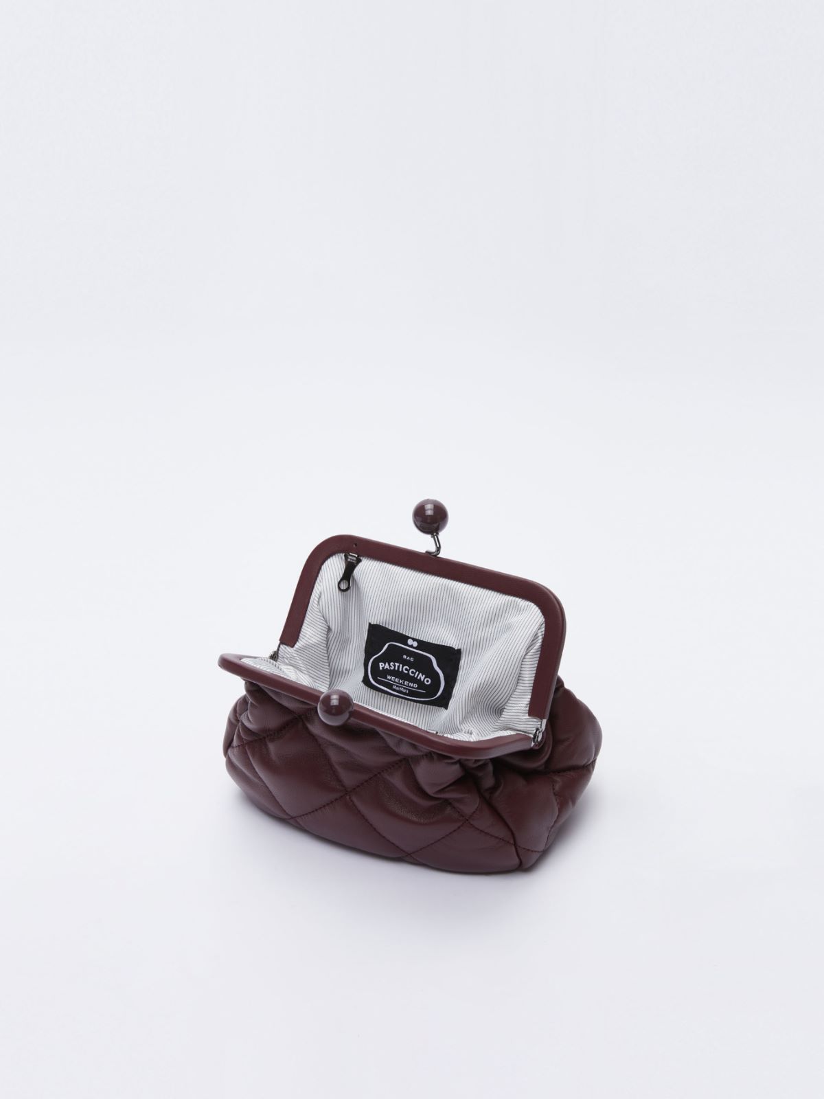 Nappa leather Pasticcino Bag - BORDEAUX - Weekend Max Mara - 5