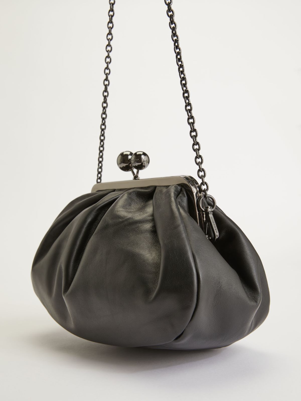 Medium leather Pasticcino Bag - BLACK - Weekend Max Mara - 5