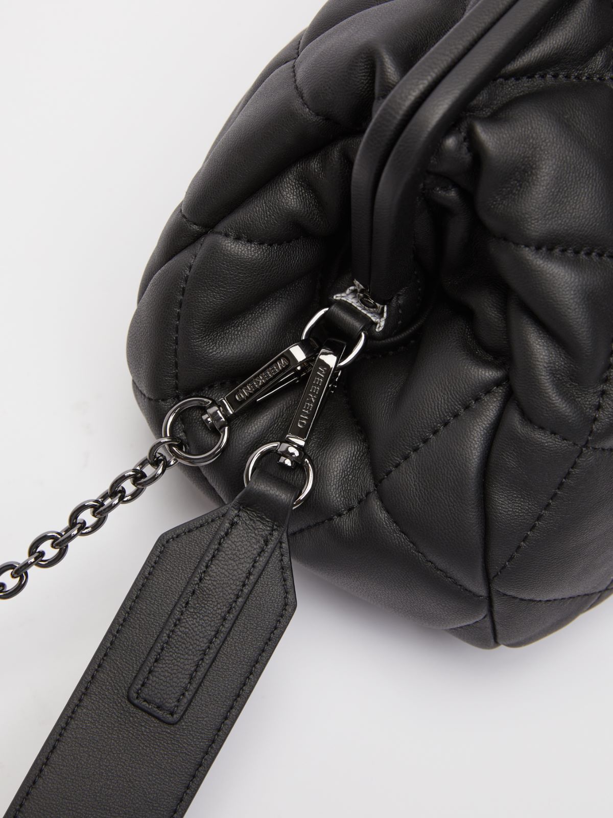 Nappa leather Pasticcino Bag - BLACK - Weekend Max Mara - 4