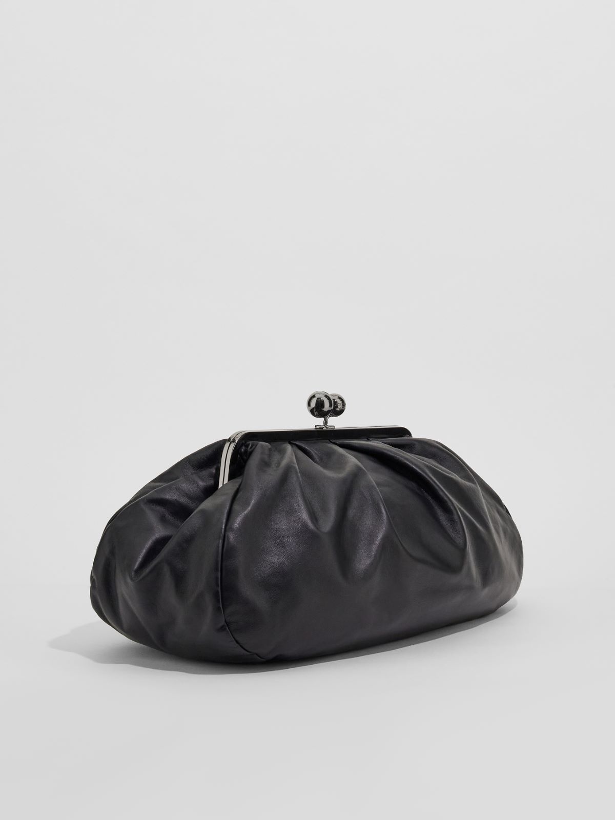 Large leather Pasticcino Bag  - BLACK - Weekend Max Mara - 2