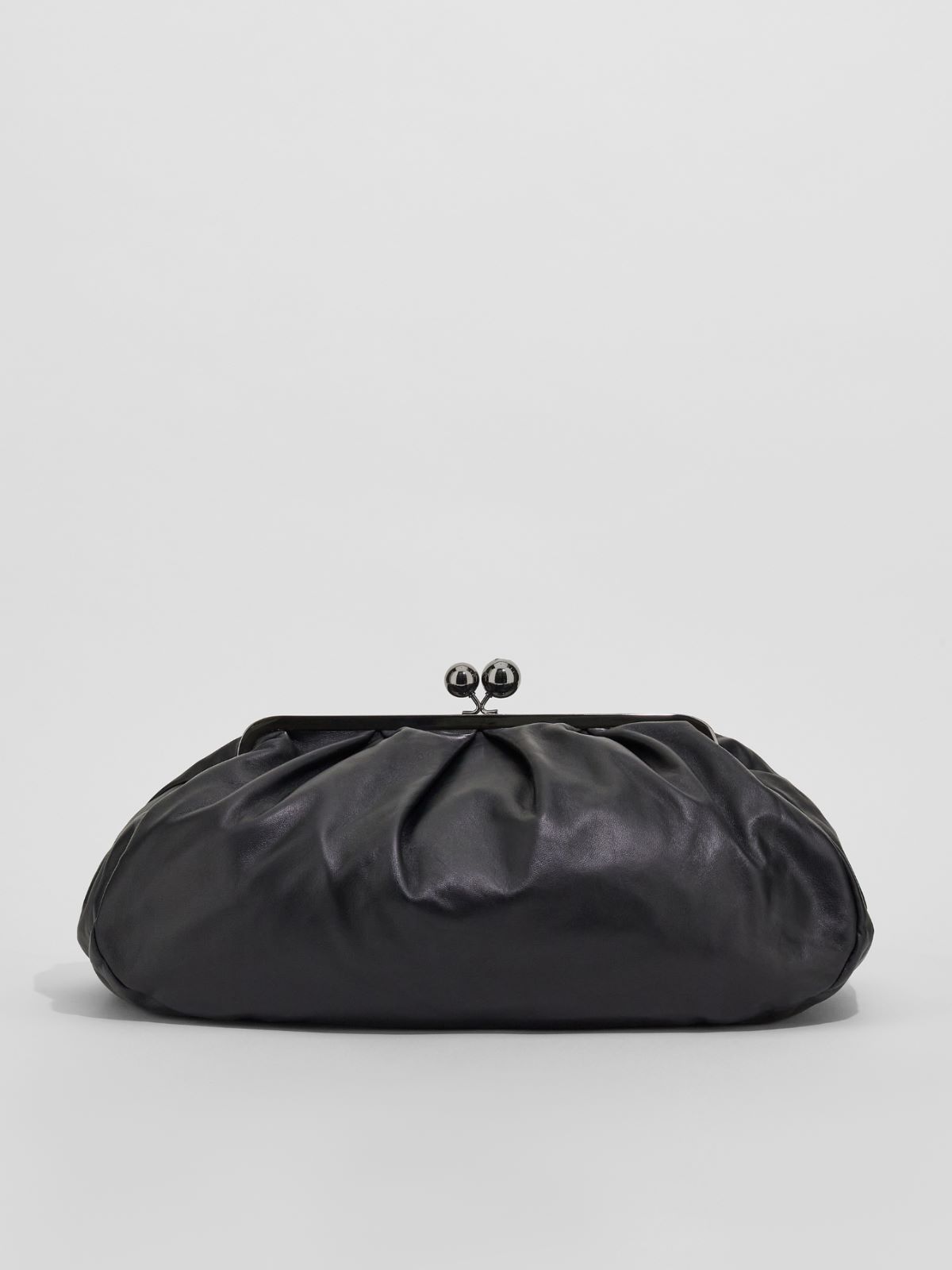 Large leather Pasticcino Bag  - BLACK - Weekend Max Mara - 3
