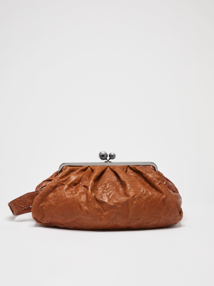 Large leather Pasticcino Bag - TOBACCO - Weekend Max Mara