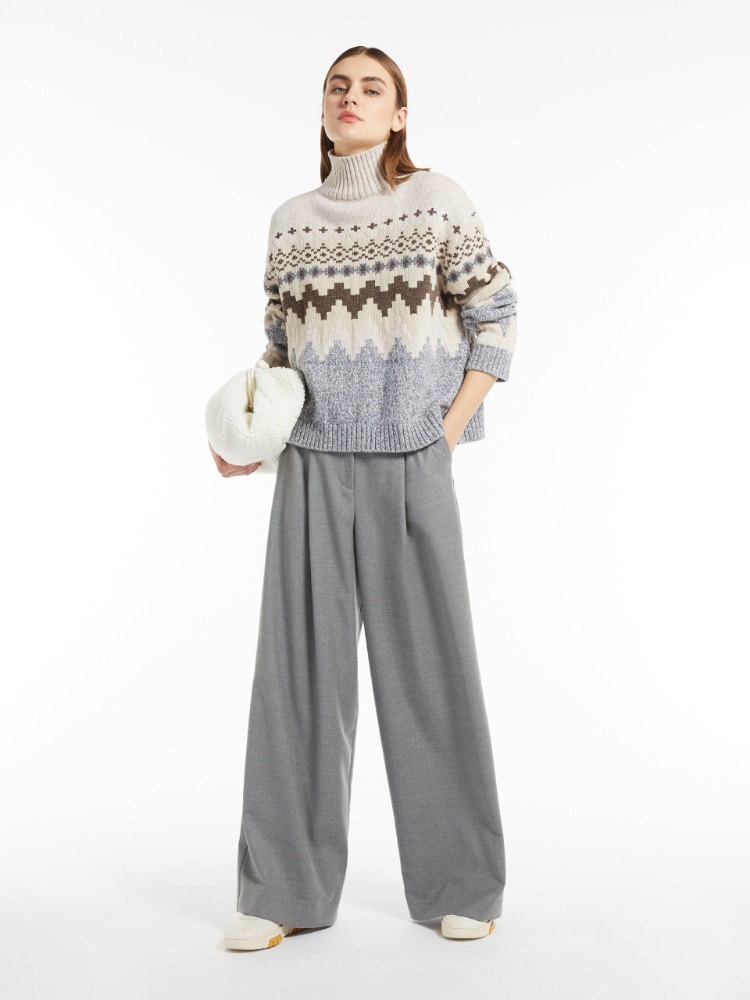 Medium fur-look Pasticcino Bag, ivory - Weekend Max Mara
