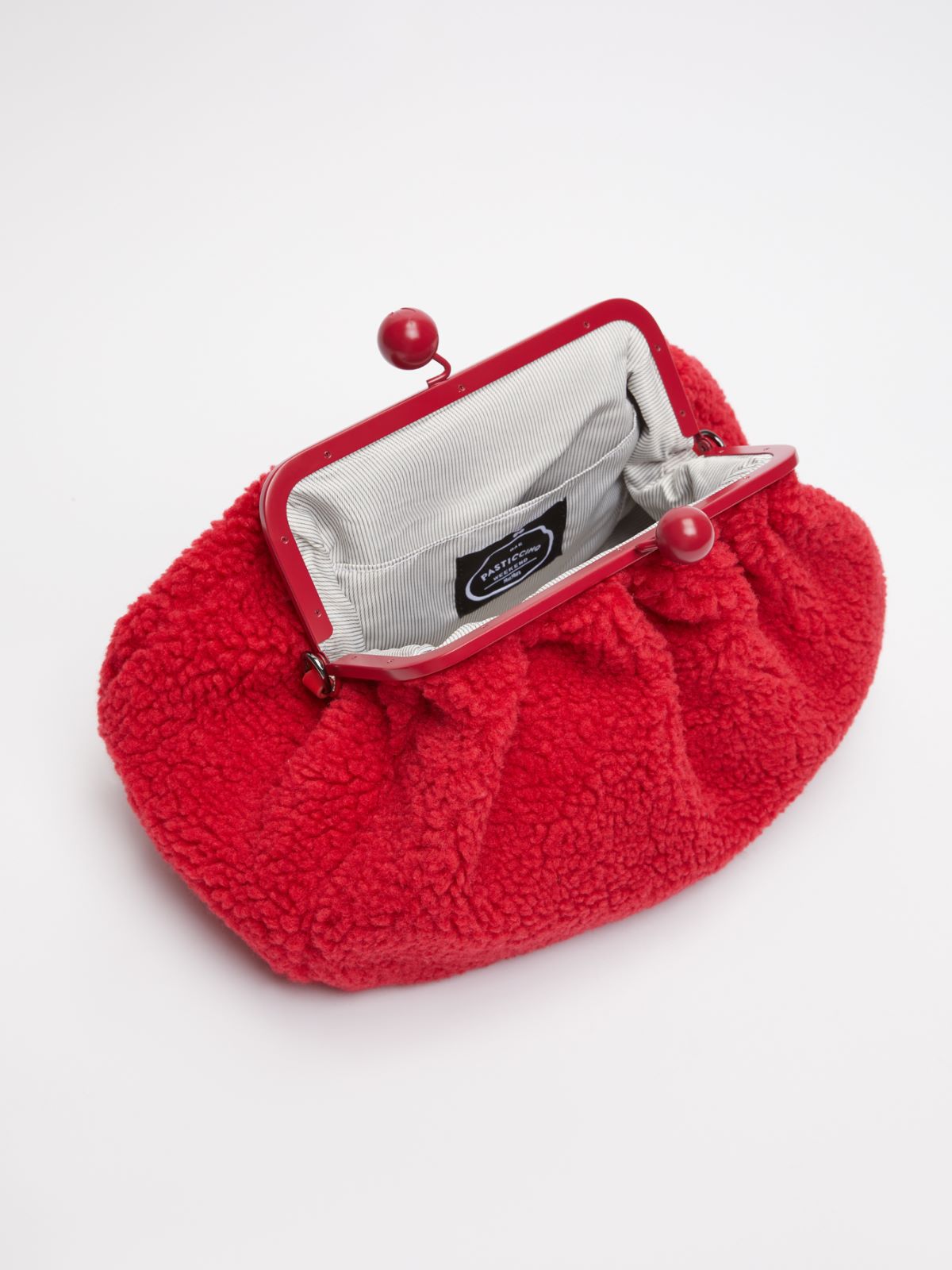 Medium fur-look Pasticcino Bag - RED - Weekend Max Mara - 6 Medium fur-look Pasticcino Bag - RED - Weekend Max Mara - 6