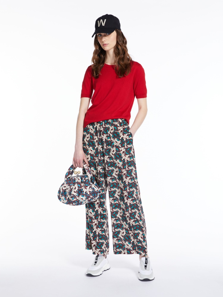 Medium twill Pasticcino Bag, bordeaux | Weekend Max Mara