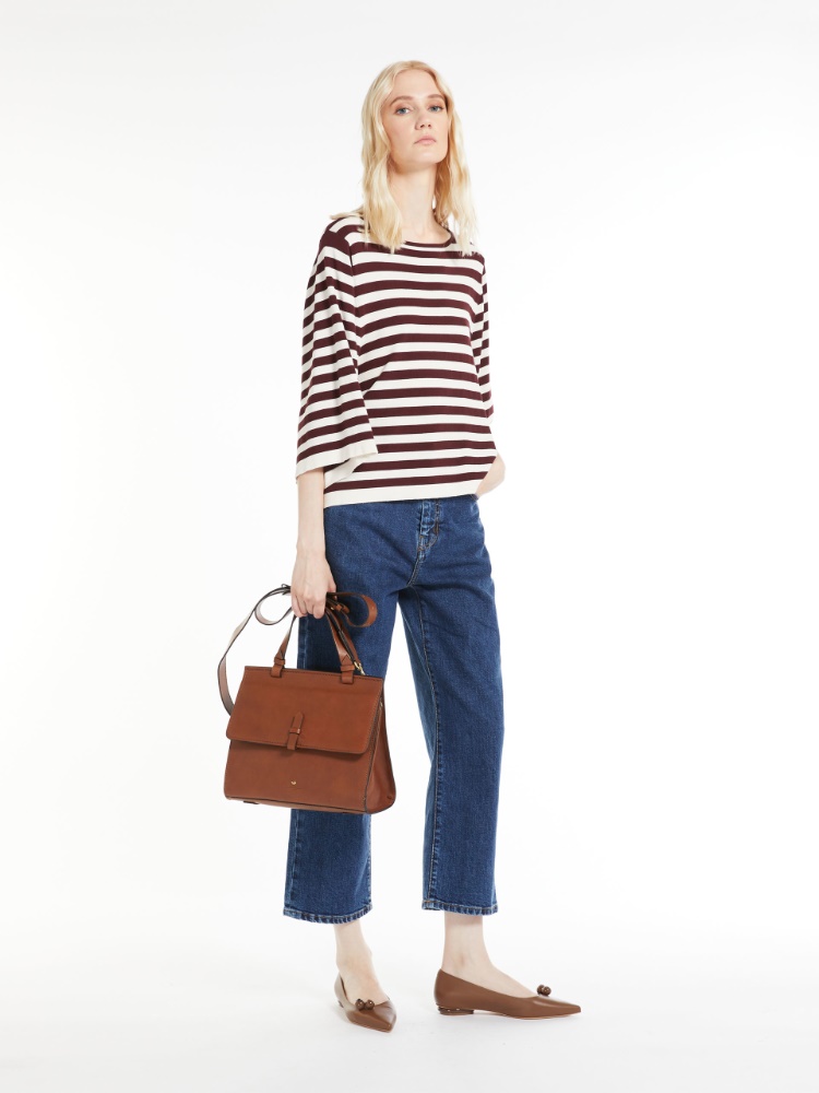 Handled briefcase, tobacco | Weekend Max Mara