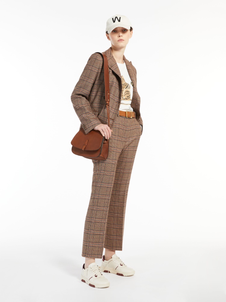 Leather bag , tobacco - Weekend Max Mara