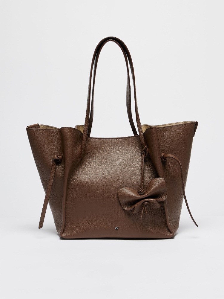 Leather shopping tote -  - Weekend Max Mara