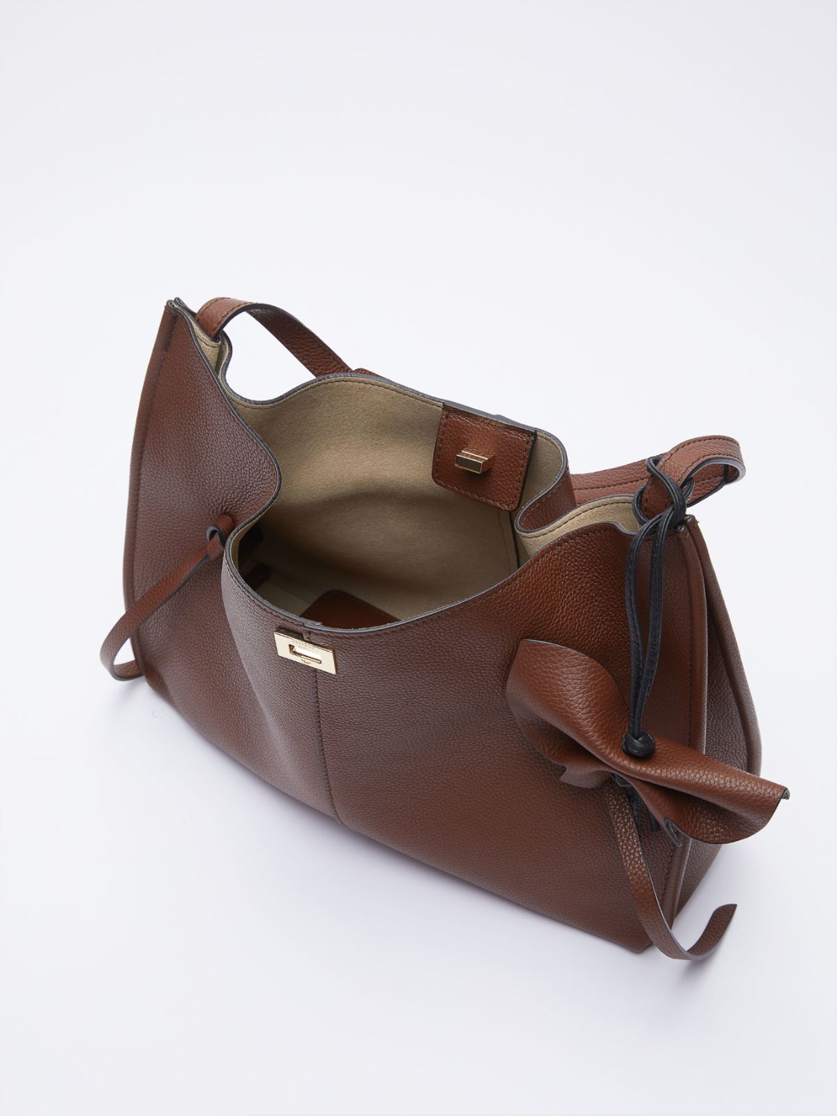Leather bucket bag - TOBACCO - Weekend Max Mara - 5