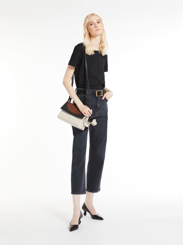 Leather bag , beige | Weekend Max Mara