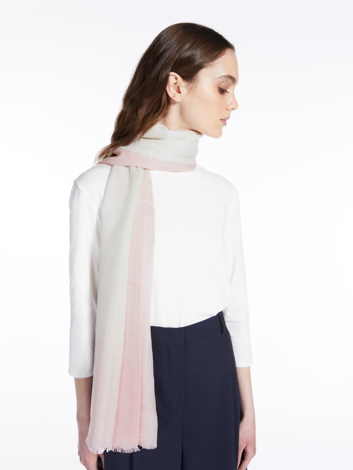 Wool and modal stole - PINK - Weekend Max Mara - 4