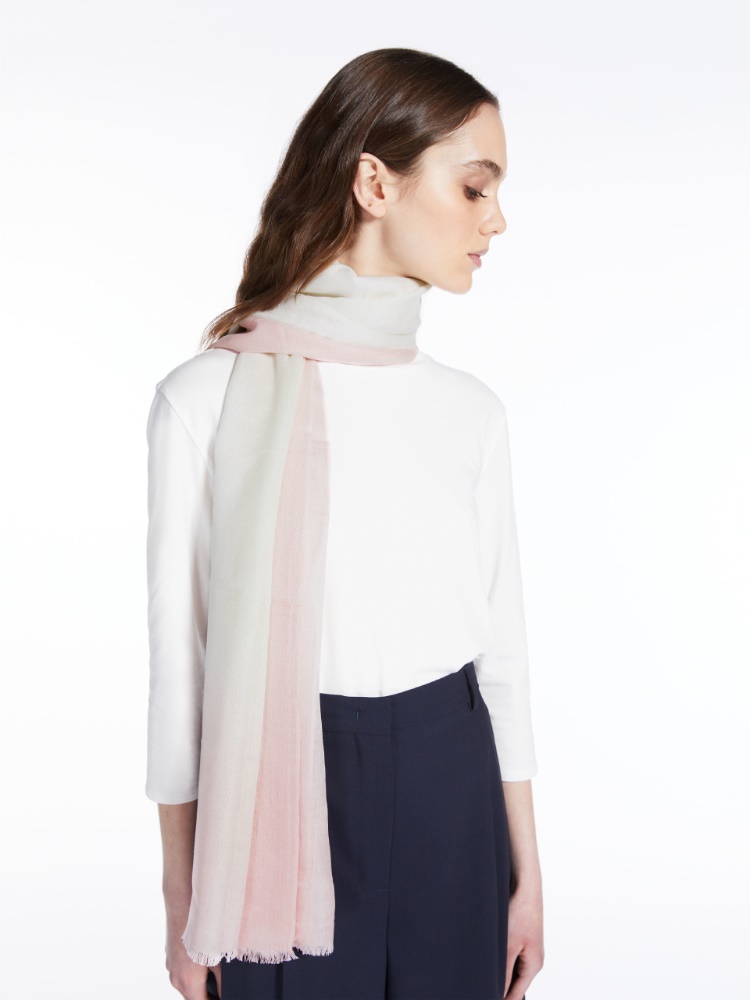 Wool and modal stole - PINK - Weekend Max Mara - 2