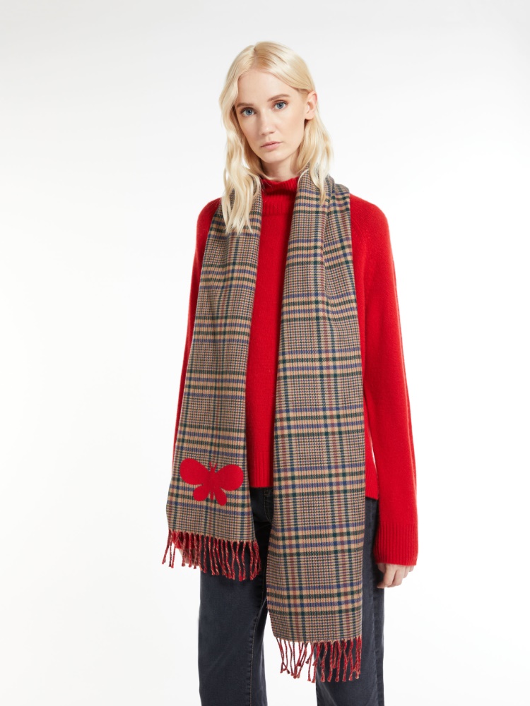 Logo stole, red | Weekend Max Mara