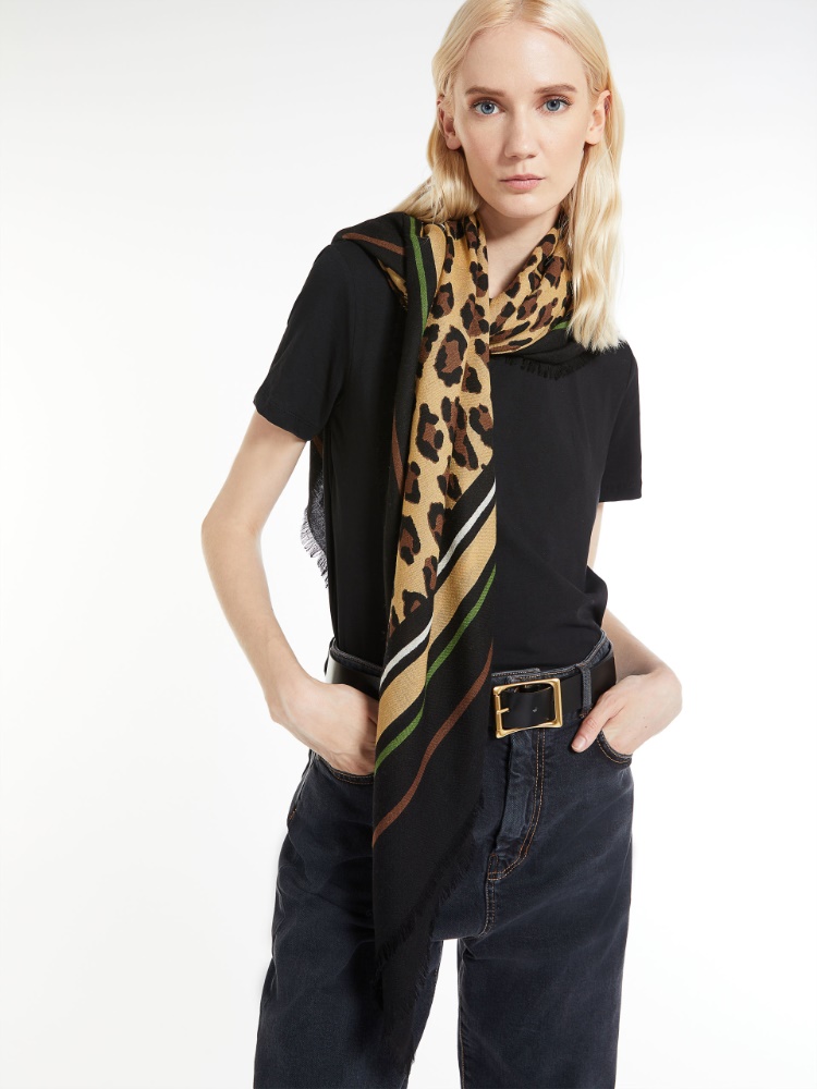Spotted stole, black | Weekend Max Mara