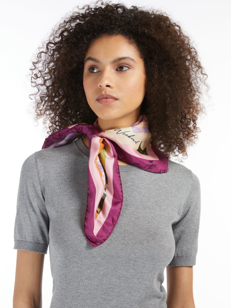 Silk twill neckerchief , multicolour - Weekend Max Mara