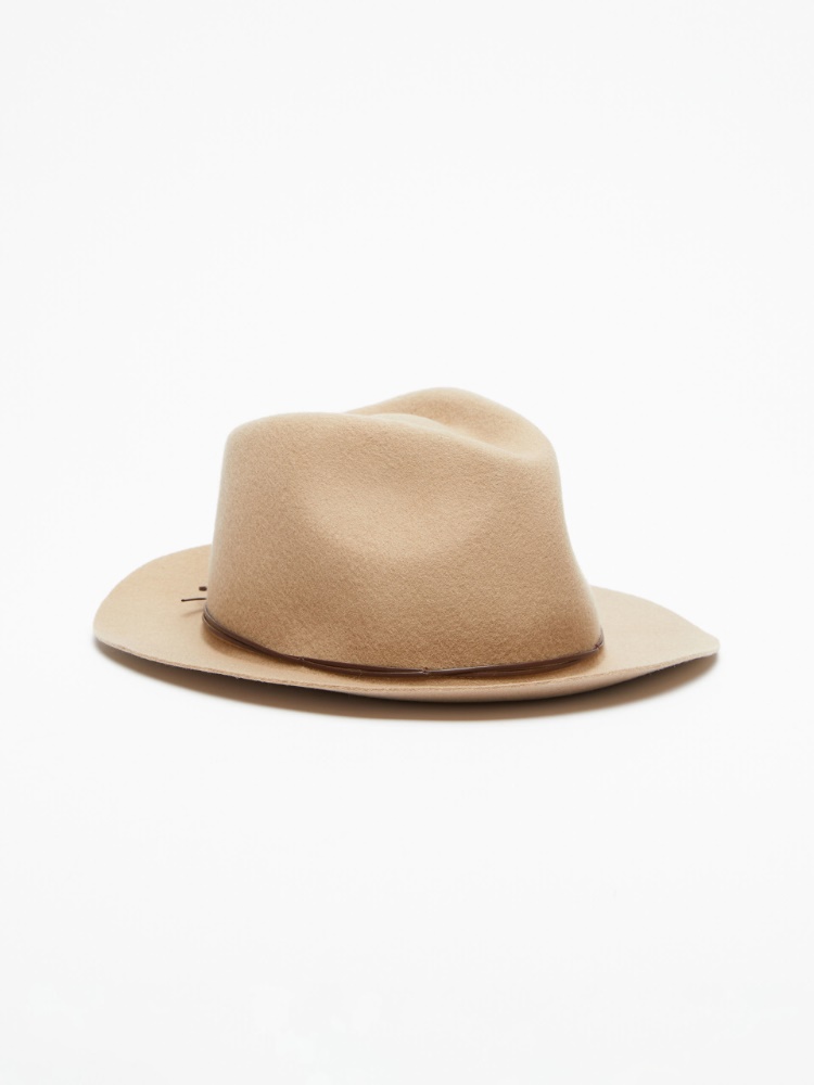 <p>Wool felt hat</p> - BEIGE - Weekend Max Mara - 2