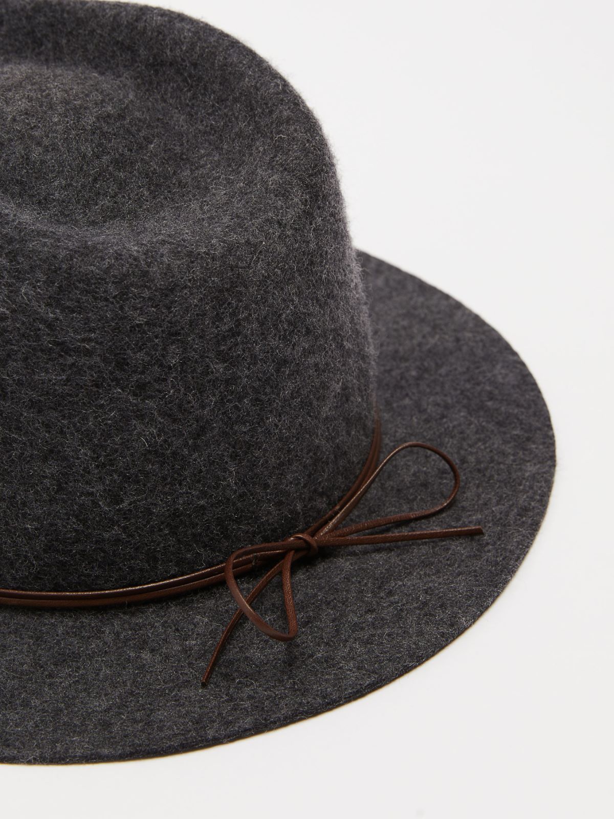 <p>Wool felt hat</p> - DARK GREY - Weekend Max Mara - 2