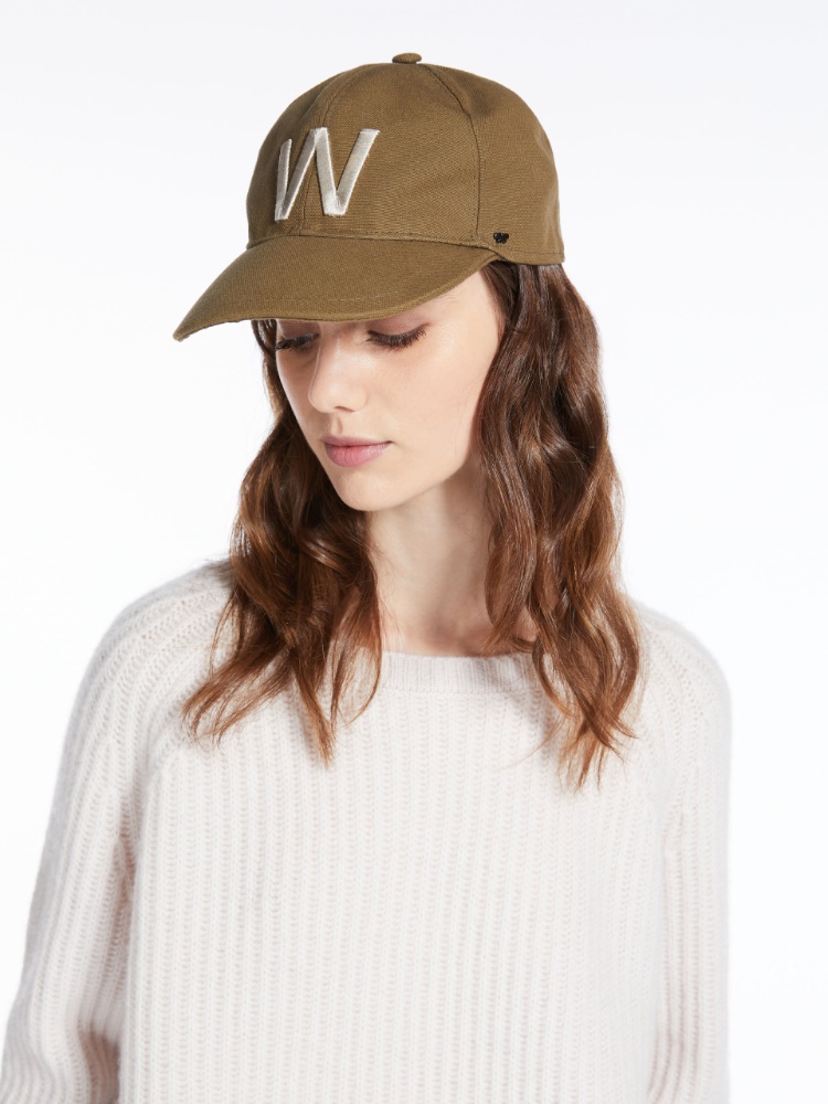 Canvas cap, sage green | Weekend Max Mara