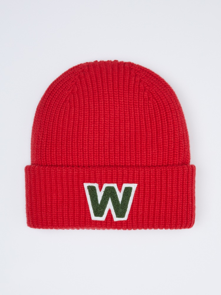Logo beanie hat - RED - Weekend Max Mara