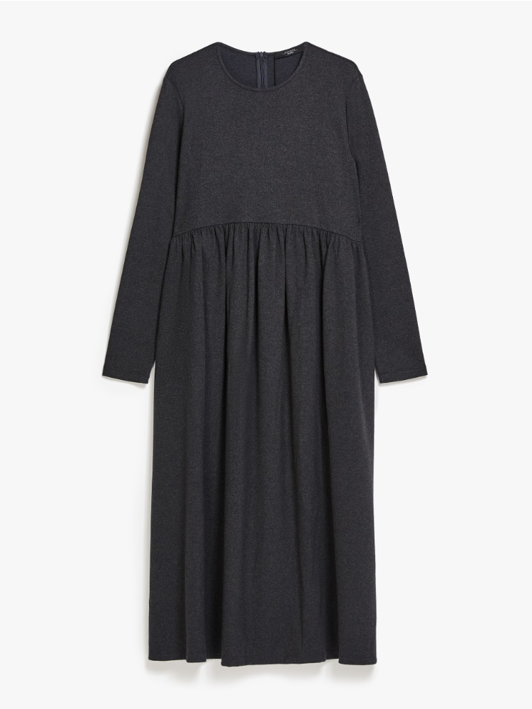 Jacquard jersey dress, dark grey | Weekend Max Mara
