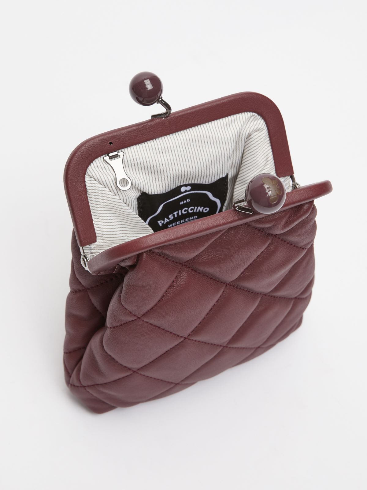 Matelassé Pasticcino Bag - BORDEAUX - Weekend Max Mara - 6 Matelassé Pasticcino Bag - BORDEAUX - Weekend Max Mara - 6