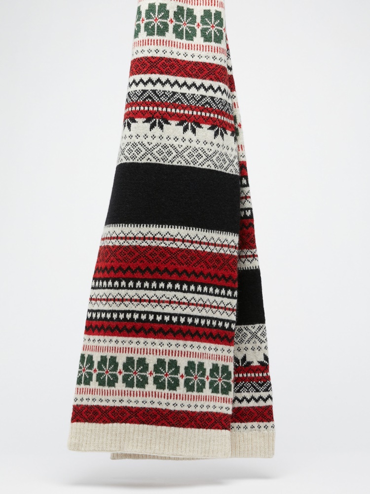 Nordic-themed scarf - MILK - Weekend Max Mara
