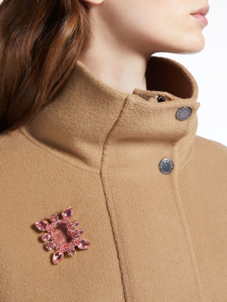Metal and glass brooch, pink | Weekend Max Mara