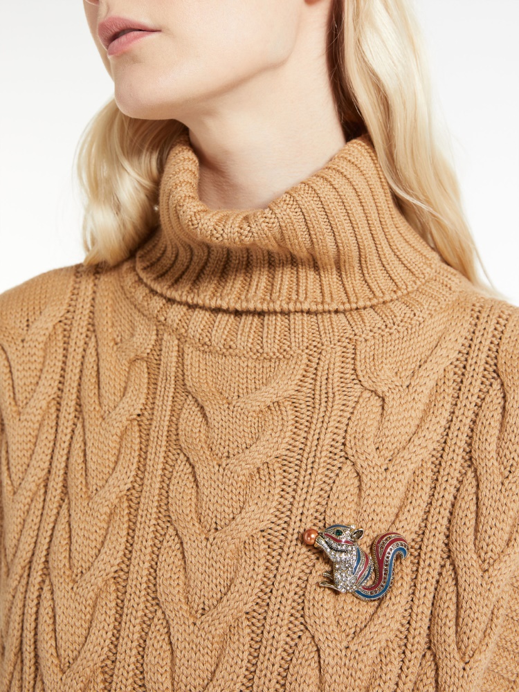 Animal-themed brooches, bordeaux | Weekend Max Mara