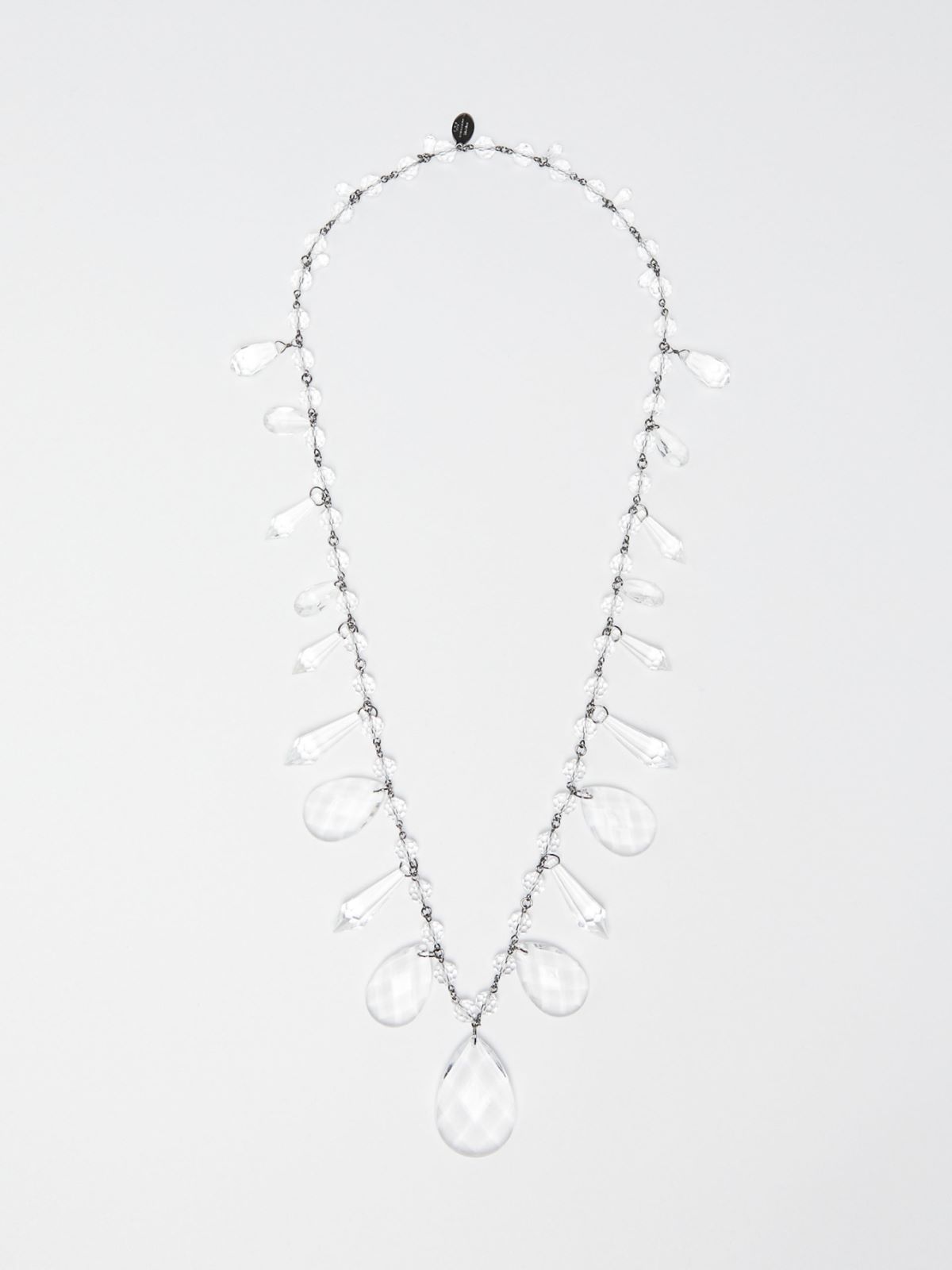 Pendant-adorned metal necklace  - CRYSTAL - Weekend Max Mara