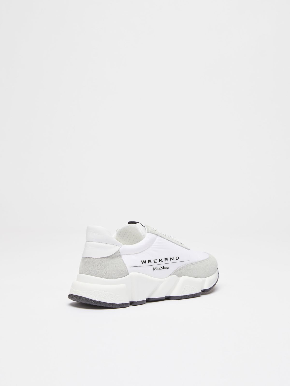 Leather and nylon sneakers - WHITE - Weekend Max Mara - 3
