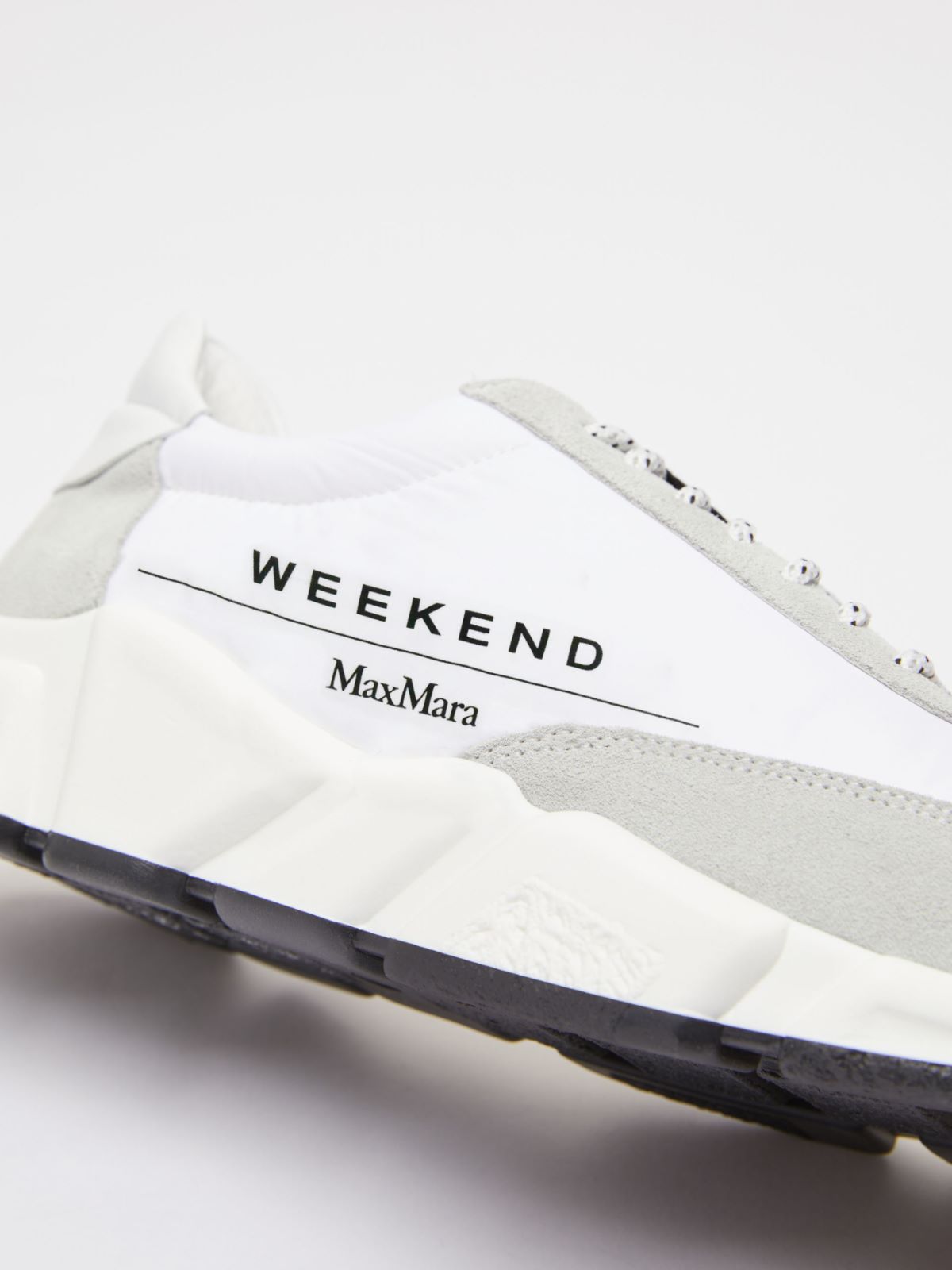 Leather and nylon sneakers - WHITE - Weekend Max Mara - 5