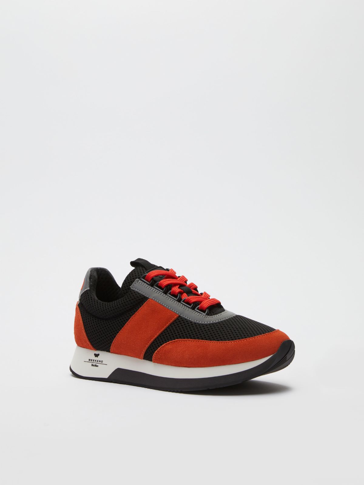 Technical fabric and leather sneakers Weekend Maxmara