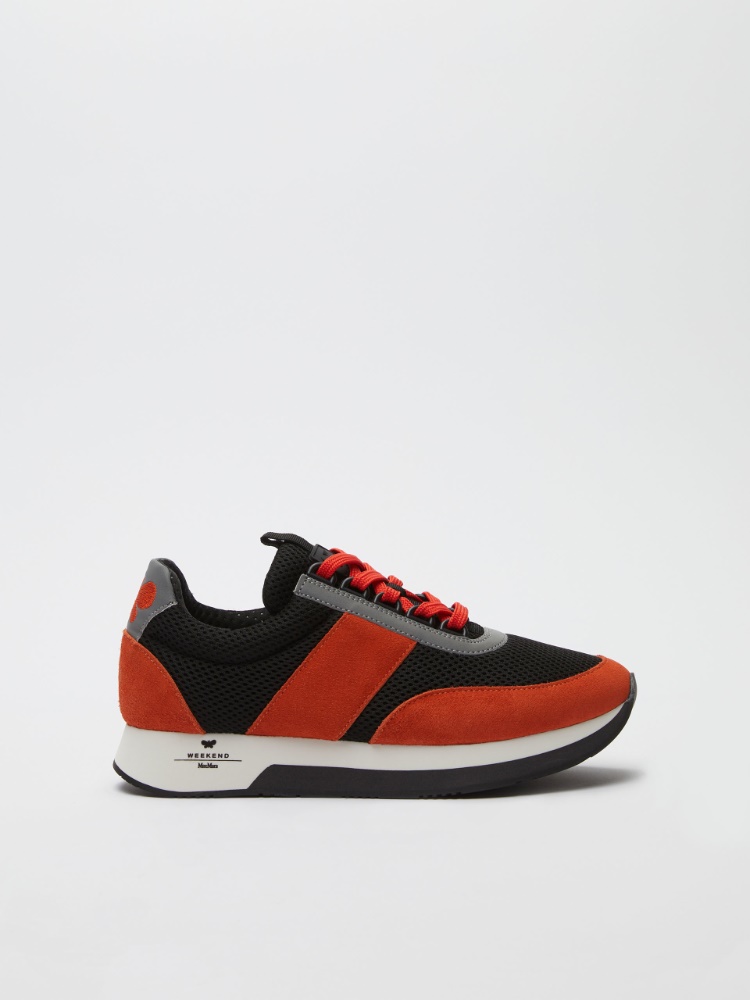 Technical fabric and leather sneakers -  - Weekend Max Mara