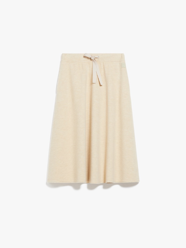 Jersey midi skirt, beige | Weekend Max Mara