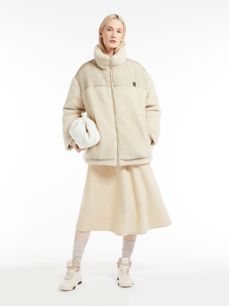 GOMMOSO_crosselling_img Jersey midi skirt - BEIGE - Weekend Max Mara