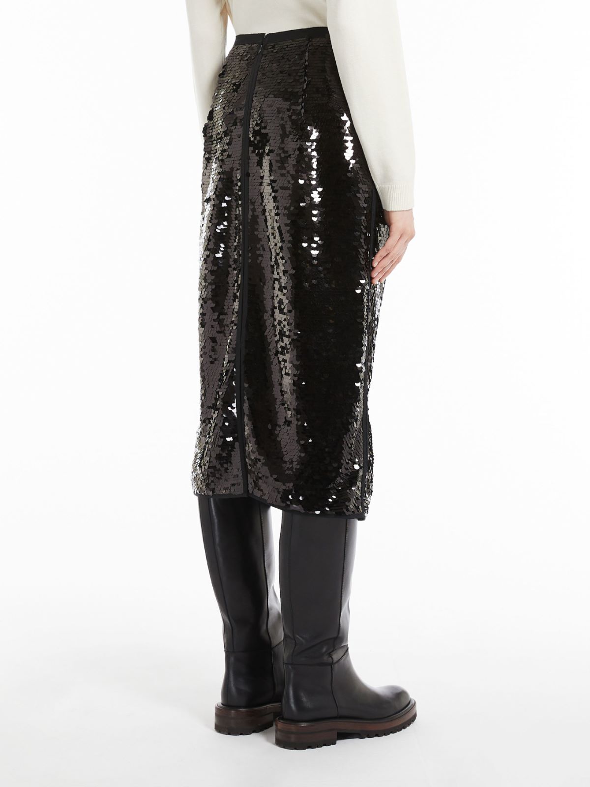 Jersey and sequin skirt - BLACK - Weekend Max Mara - 3 Jersey and sequin skirt - BLACK - Weekend Max Mara - 3