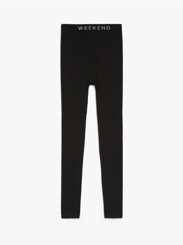Jersey-knit leggings, black | Weekend Max Mara