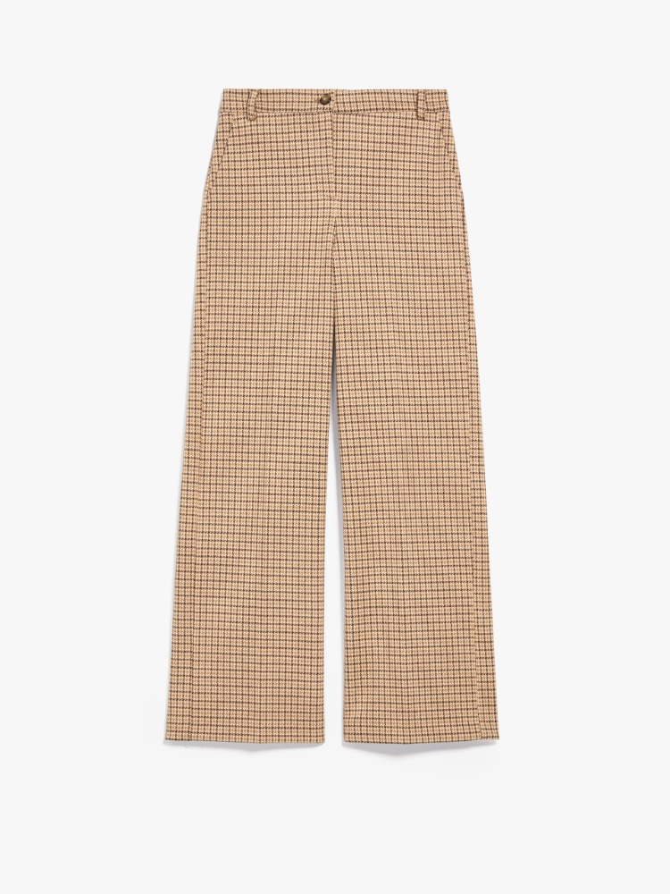 Jacquard jersey trousers, camel | Weekend Max Mara